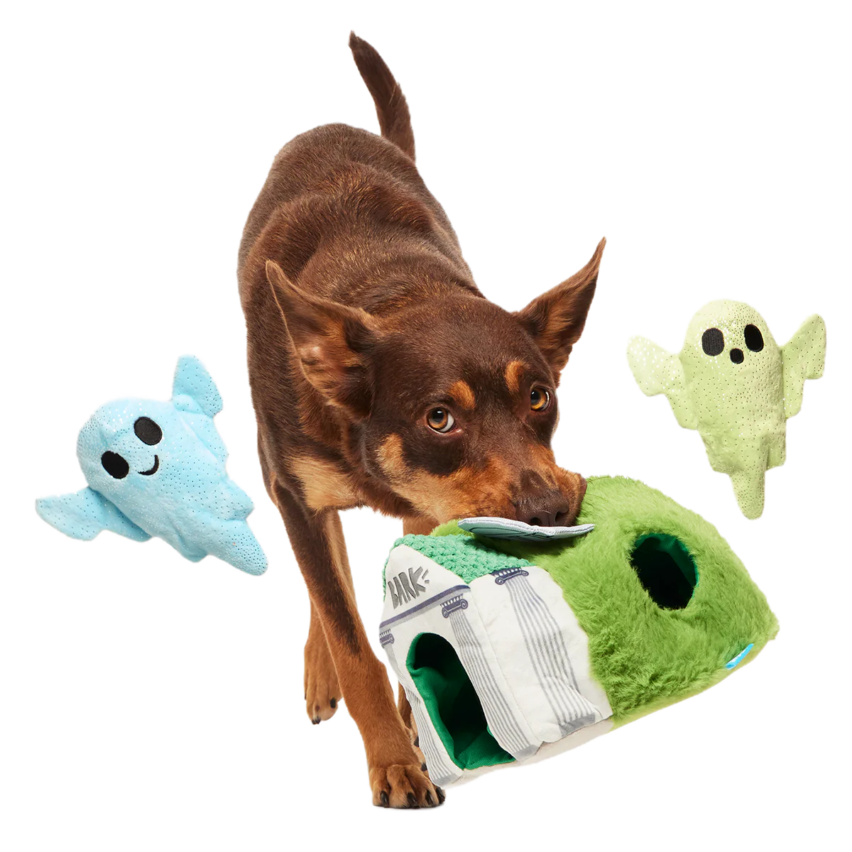 Now You See 'Em Mausoleum Plush Multi-Part + Enrichment Dog Toy - Image 4
