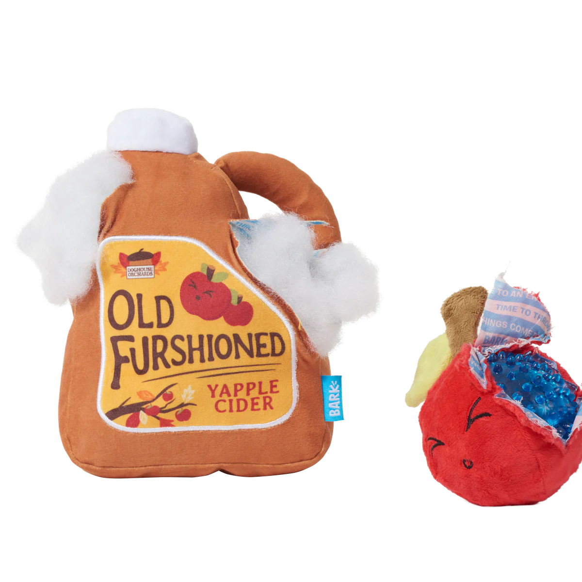 Old Furshioned Yapple cider Plush 2-in-1 Rip and Reveal Dog Toy - Image 6