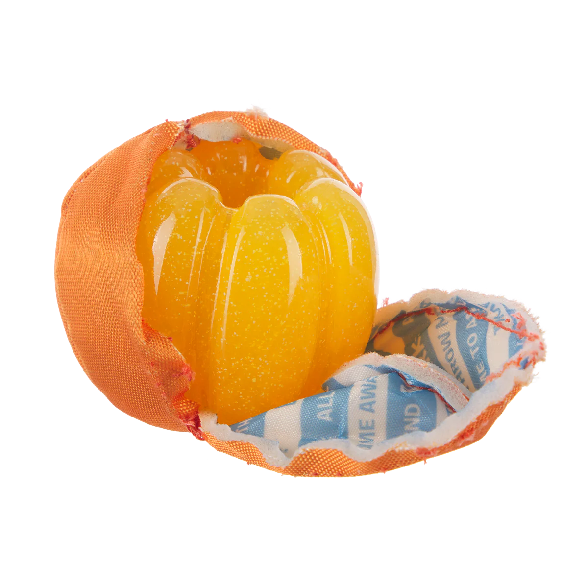 Orange Crush Super Chewer Durable 2-in-1 + Fetch Dog Toy - Image 2