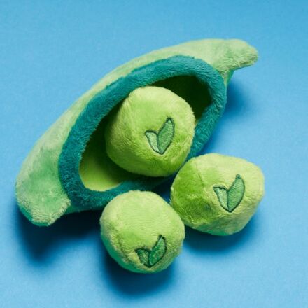 Peas in the Pod Plush Multi-Part + Enrichment + Fetch Dog Toy - Image 2