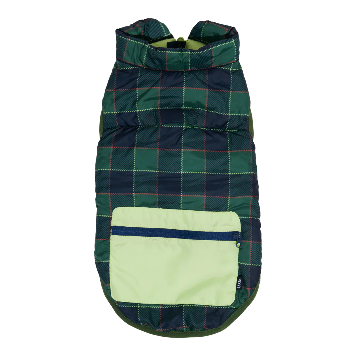 Plaid To The Bone Dog Puffer Vest - Image 9