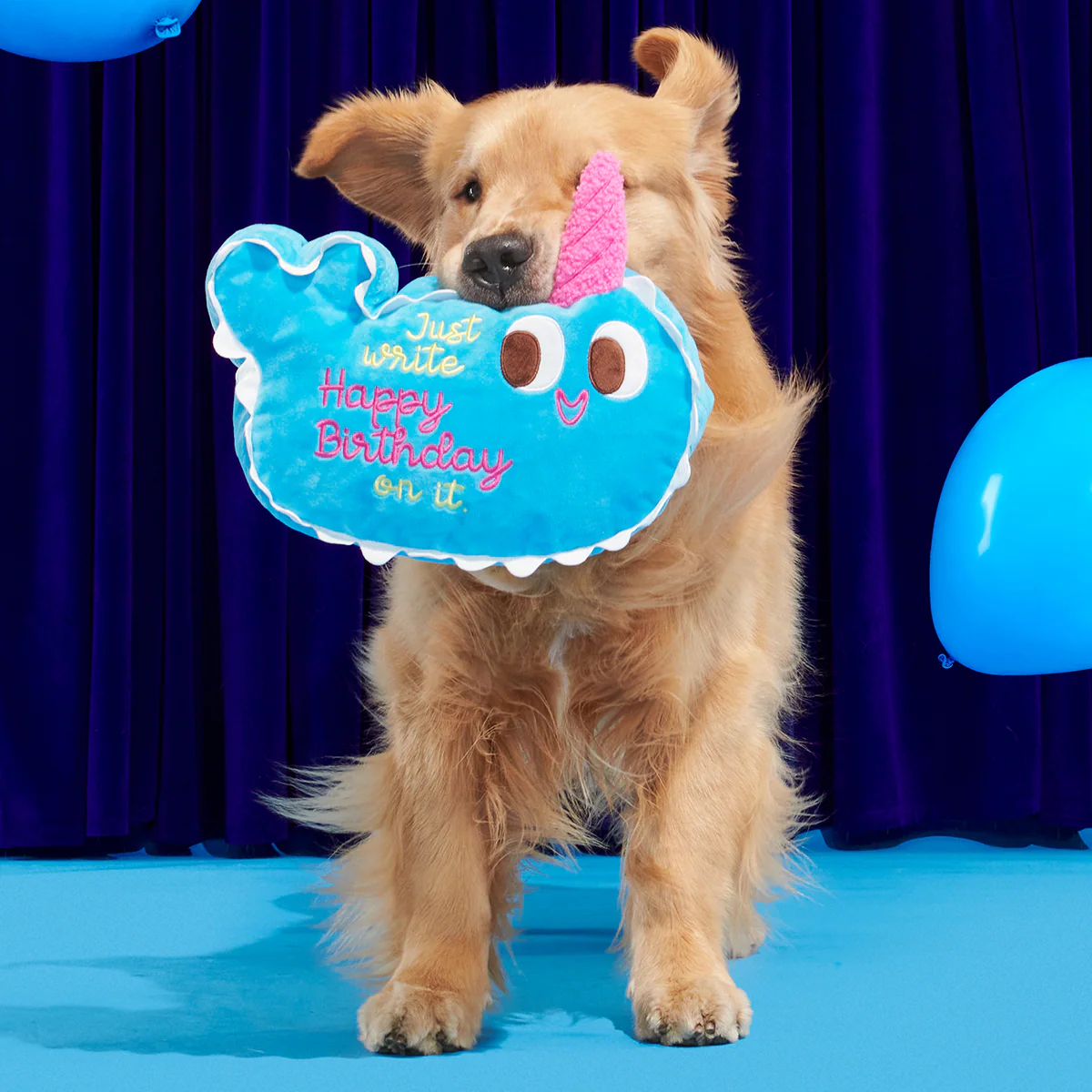 Pudgy the Narwhal Cake Plush Extra-Large Dog Toy - Image 4