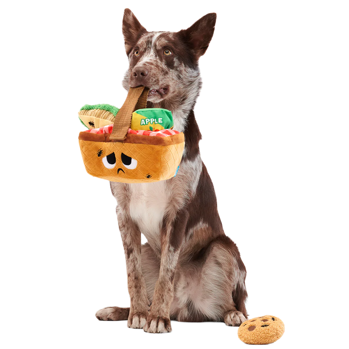 Quick Lick Picnic Plush Tug + Multi-Part + Enrichment Dog Toy - Image 3