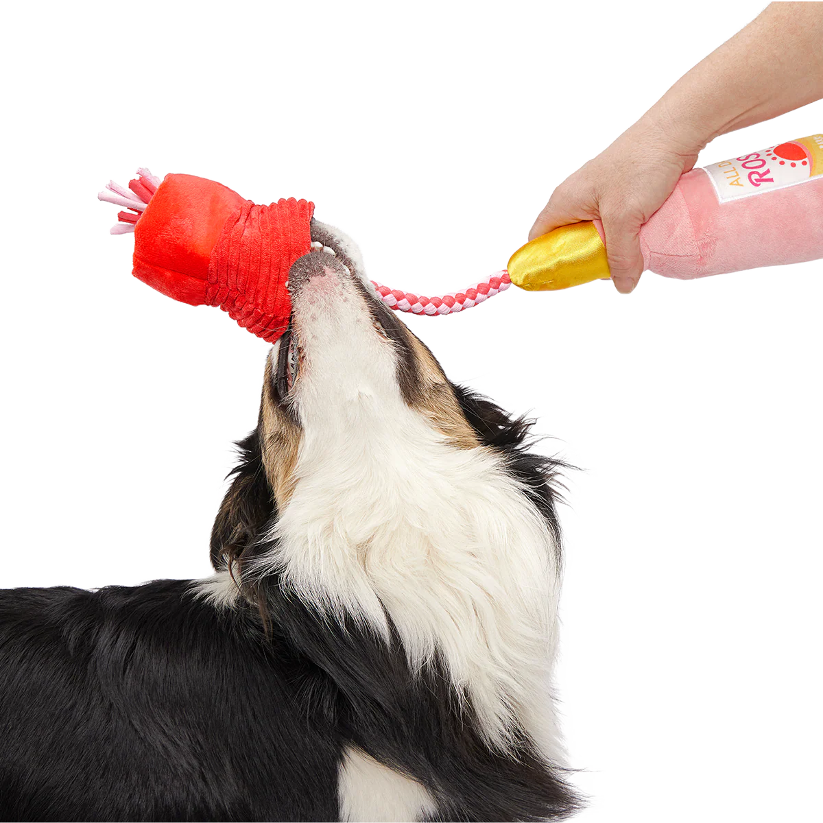 Red Cup Rosé Plush Tug Dog Toy - Image 4