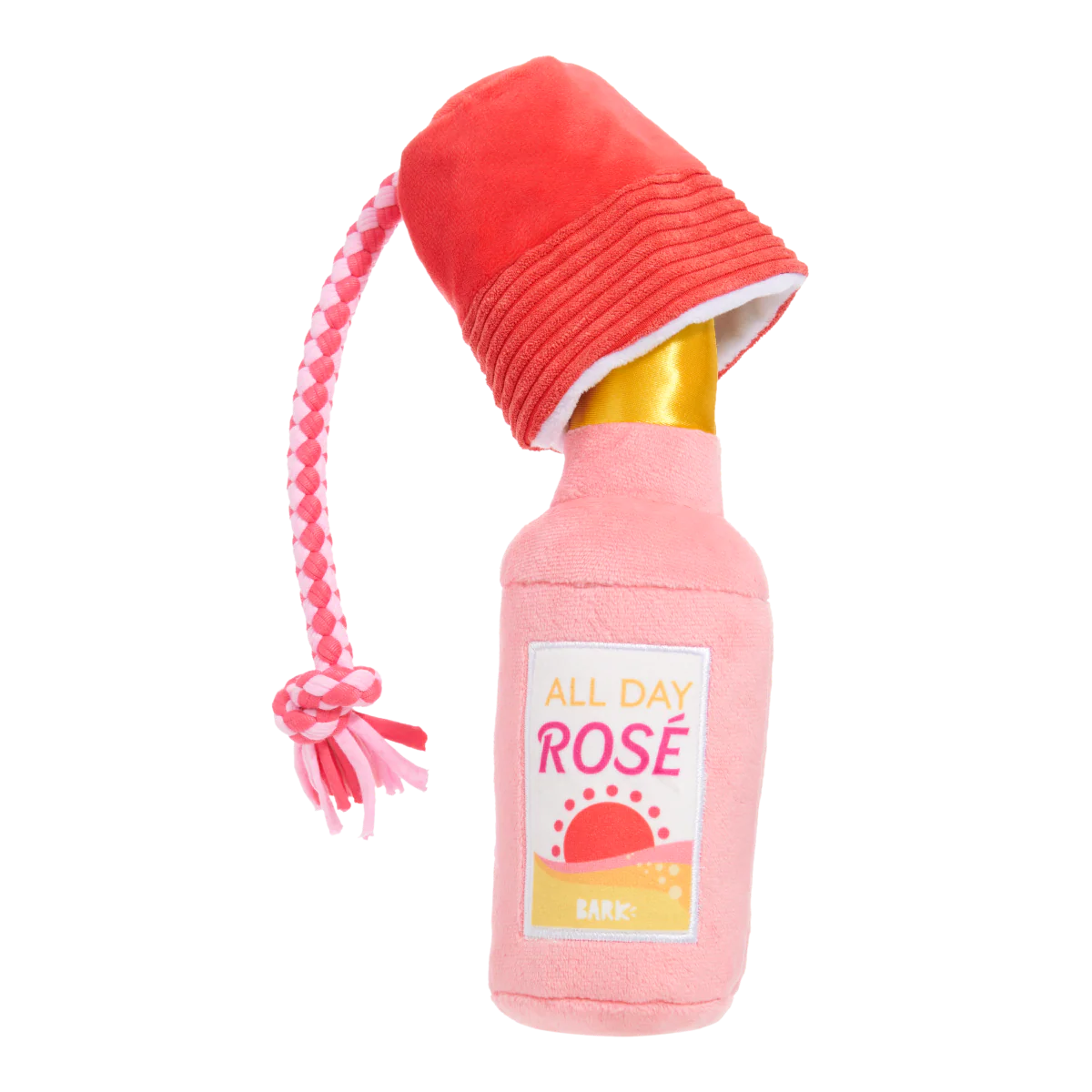 Red Cup Rosé Plush Tug Dog Toy - Image 7