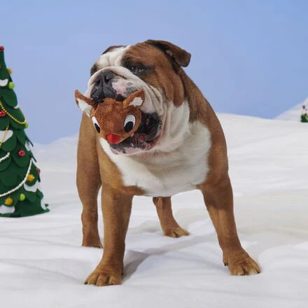Reindeer Games™ Rudolph® Durable Super Chewer Enrichment + 2-in-1 Rip and Reveal Dog Toy - Image 5