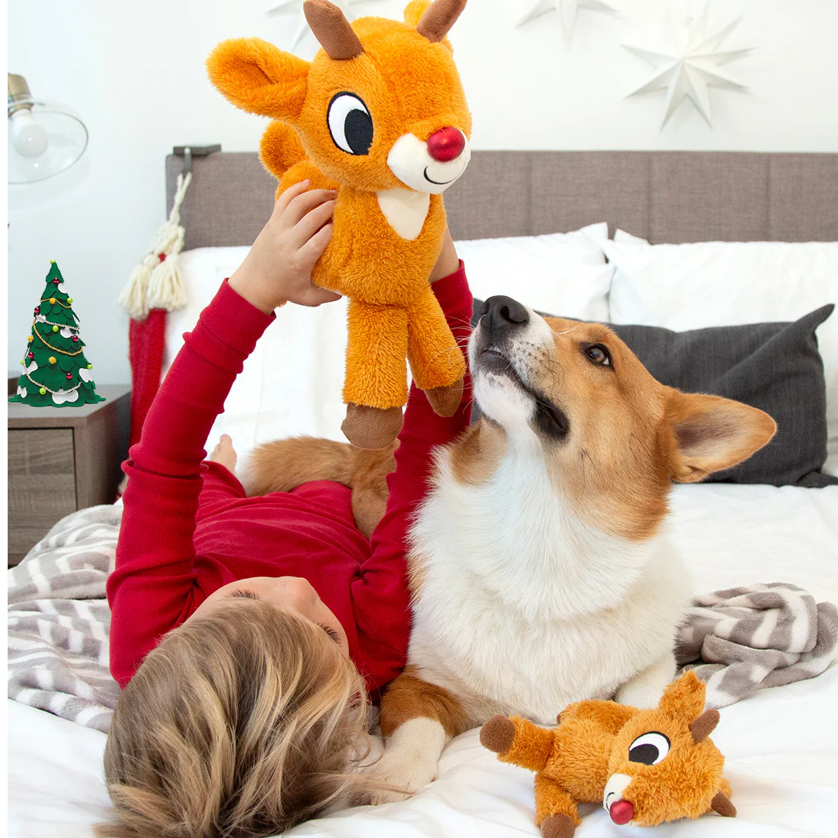 Runnin' Rudolph® Plush Multi-Part Kid + Dog Toy Bundle - Image 2