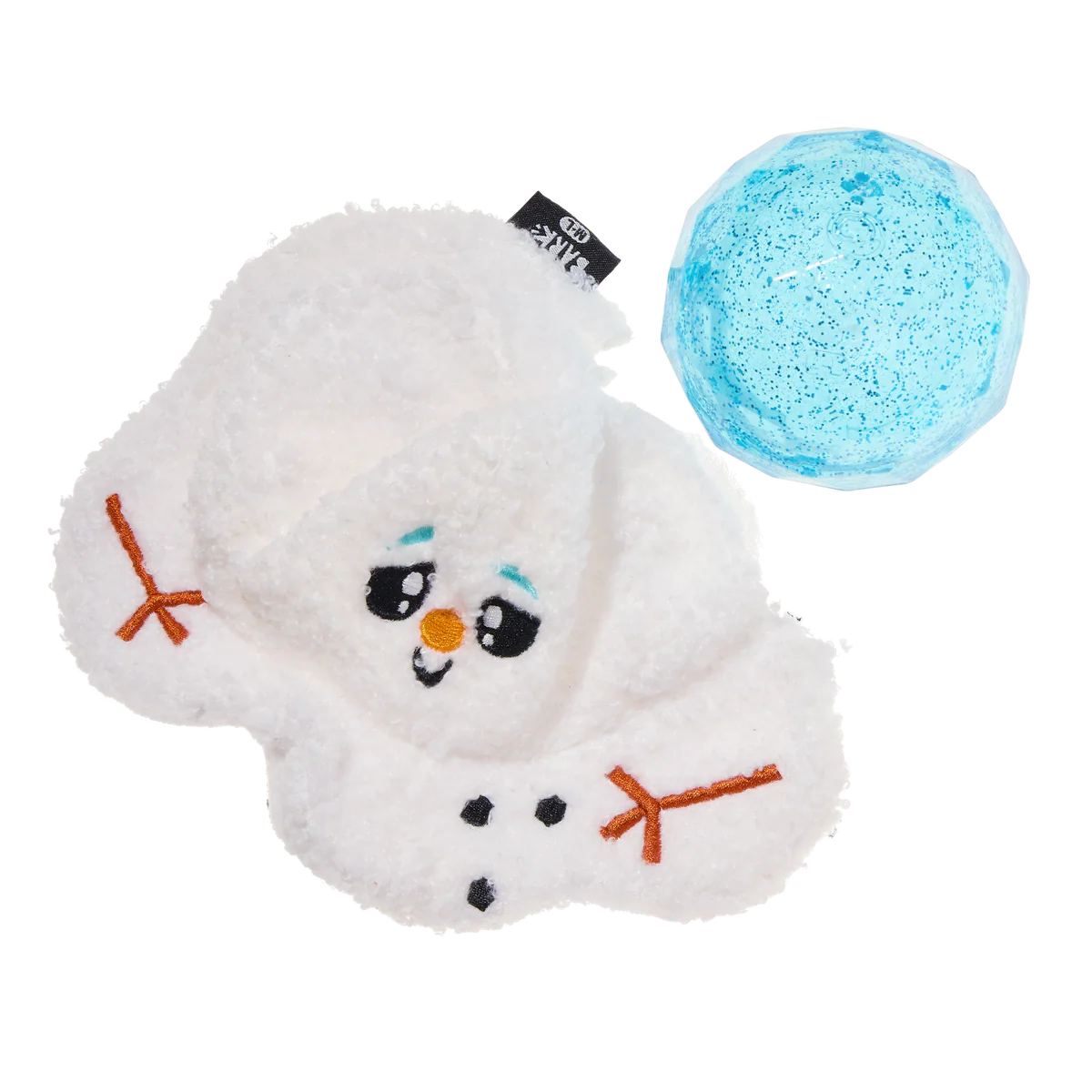 Slushy The Snowman Durable Super Chewer 2-in-1 Rip and Reveal Dog Toy - Image 2