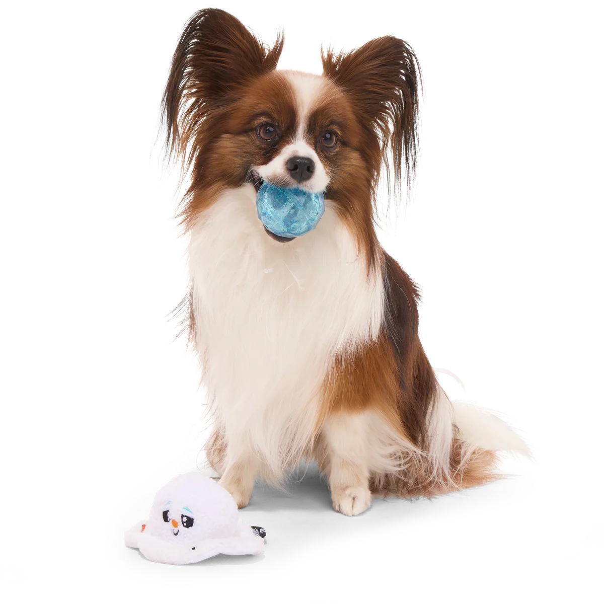 Slushy The Snowman Durable Super Chewer 2-in-1 Rip and Reveal Dog Toy - Image 3