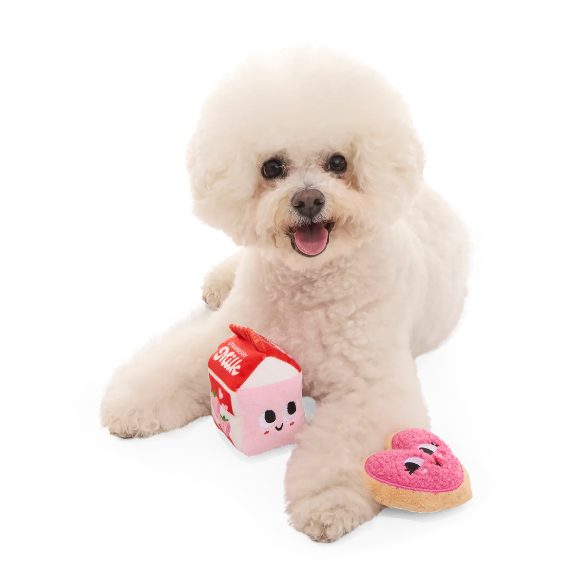 Squeak Heart Snack Plush Multi-Part Dog Toy - Image 5
