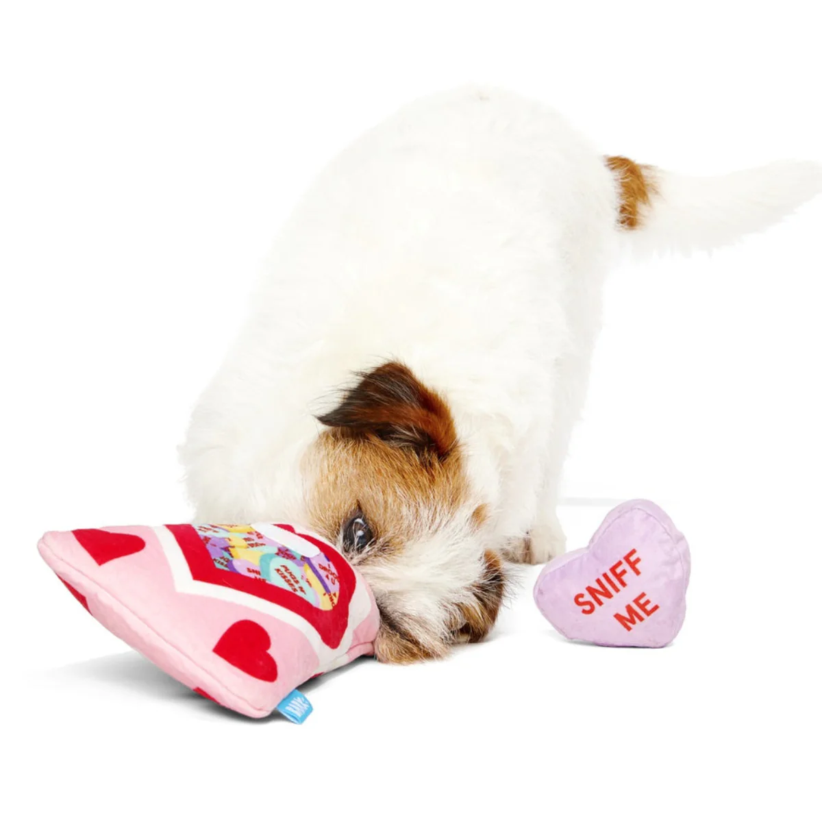 Squeak Hearts Plush Multi-Part + Enrichment Dog Toy - Image 4