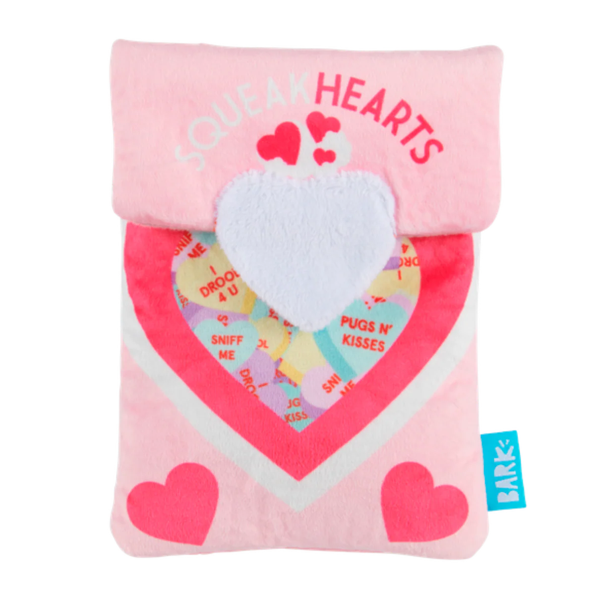 Squeak Hearts Plush Multi-Part + Enrichment Dog Toy - Image 5