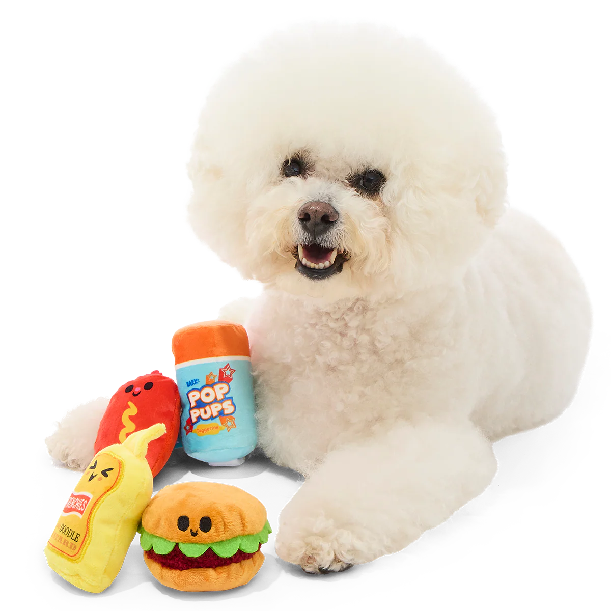 The Bark-B-Q Bunch Plush Multi-Part Dog Toy - Image 4