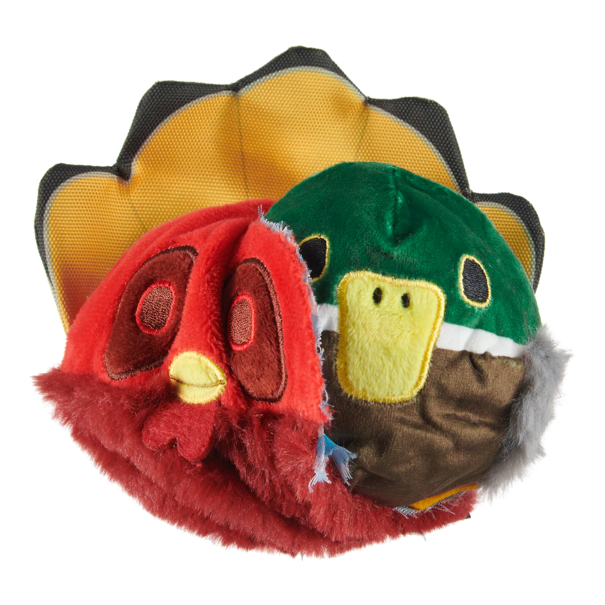 Tough Stuffed Turducken Durable Super Chewer 2-in-1 Rip and Reveal Dog Toy - Image 4
