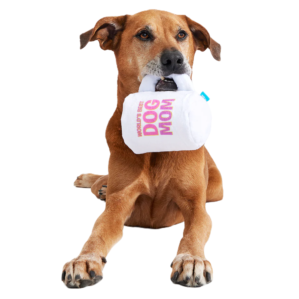 World's Best Dog Mom Mug Plush Tug Dog Toy - Image 3