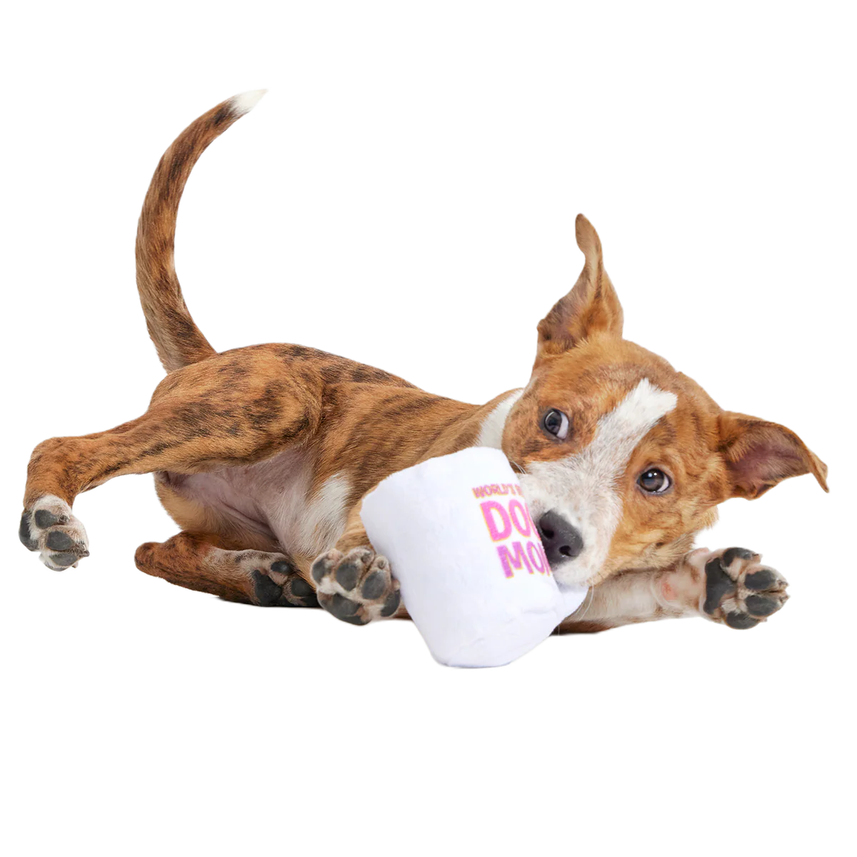 World's Best Dog Mom Mug Plush Tug Dog Toy - Image 5
