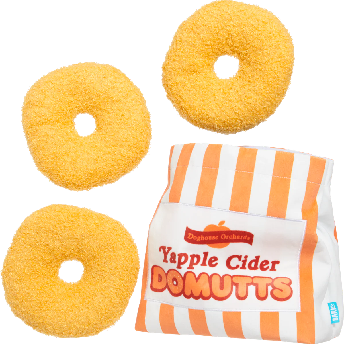 Yapple Cider Domutts Plush Extra-Large + Enrichment + Multi-Part Dog Toy - Image 3